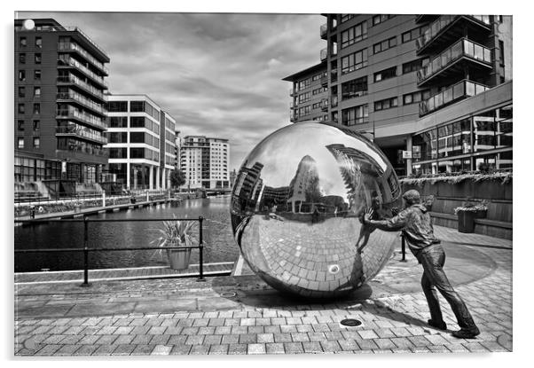 A Reflective Approach at Leeds Dock  Acrylic by Darren Galpin