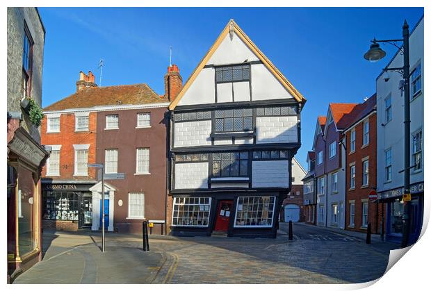 Crooked House, Canterbury Print by Darren Galpin