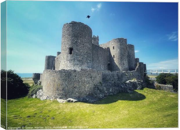 Majestic Medieval Fortress Canvas Print by Simon Marlow