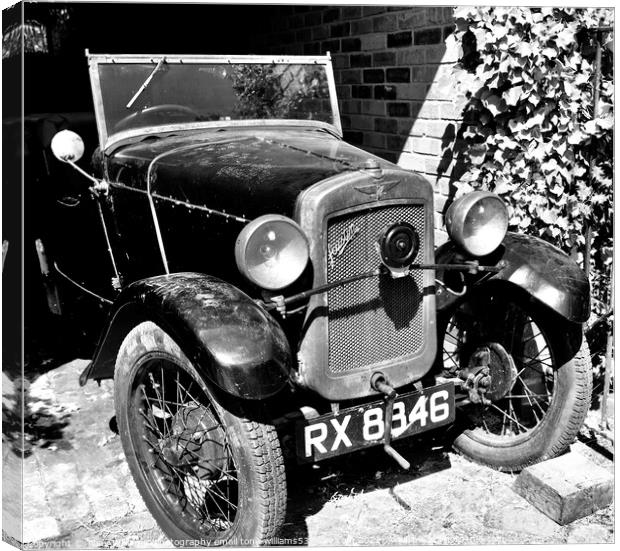 1931 Austin  vintage British car Canvas Print by Tony Williams. Photography email tony-williams53@sky.com