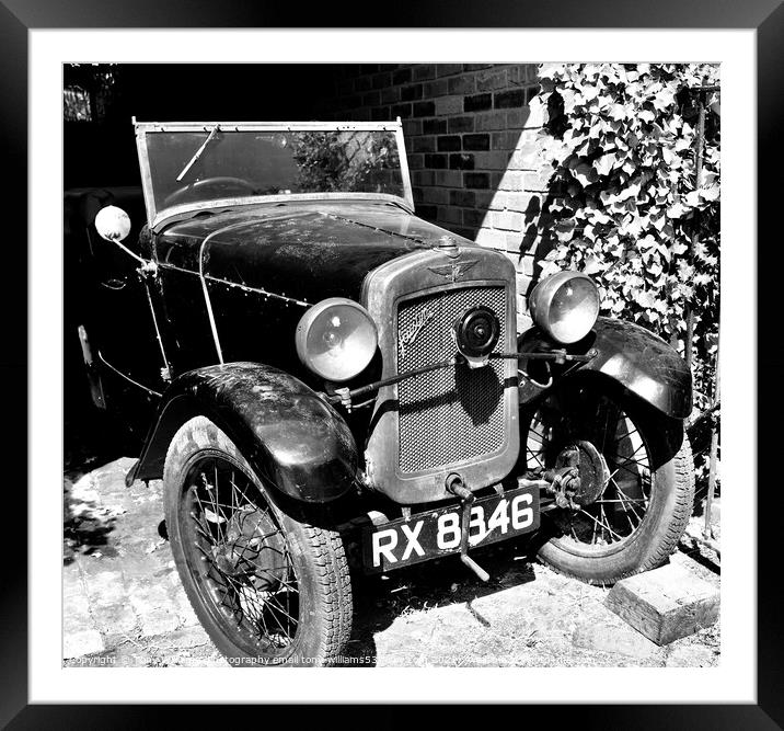 1931 Austin  vintage British car Framed Mounted Print by Tony Williams. Photography email tony-williams53@sky.com