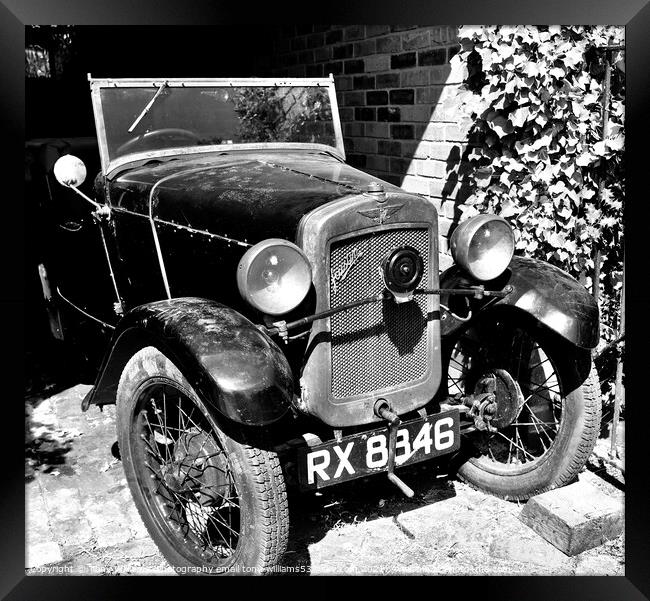 1931 Austin  vintage British car Framed Print by Tony Williams. Photography email tony-williams53@sky.com