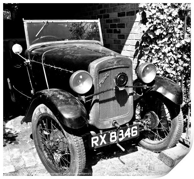 1931 Austin  vintage British car Print by Tony Williams. Photography email tony-williams53@sky.com