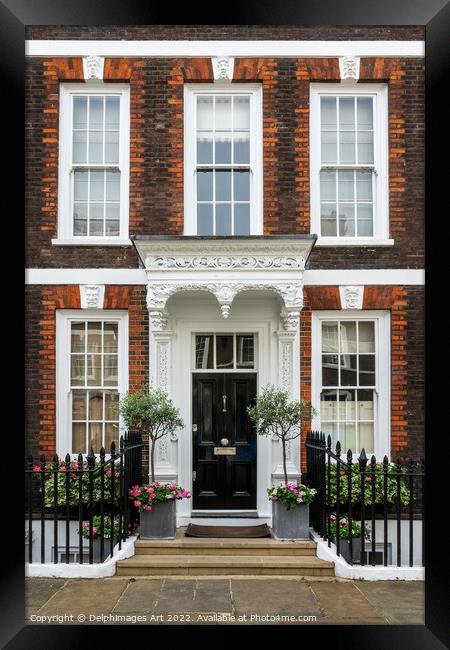 London, house in the city of Westminster Framed Print by Delphimages Art