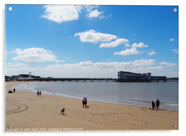 The pier at Weston-super-Mare. Acrylic by Mark Ward