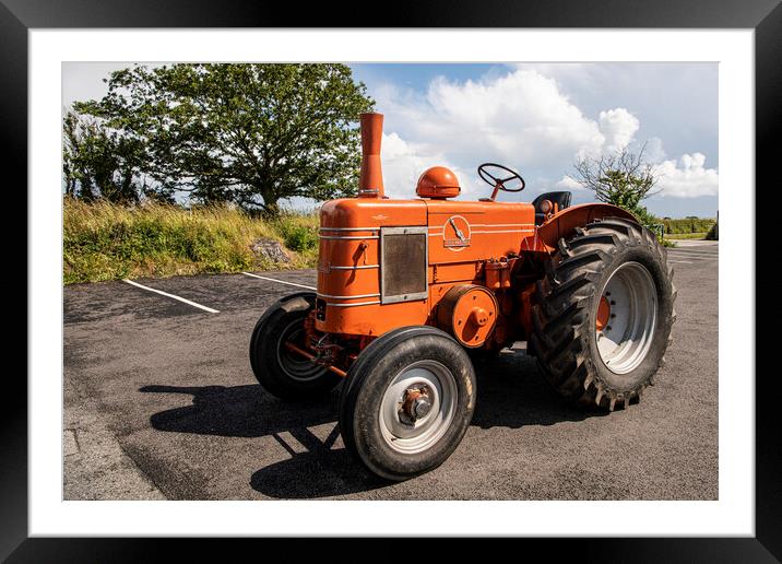 Field Marshall tractor Framed Mounted Print by kathy white