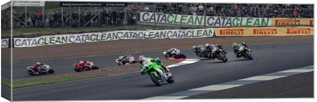 2022 Bennets Superbike Championships Knockhill Canvas Print by Anthony McGeever