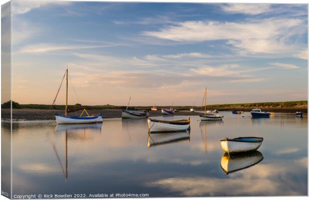 North Norfolk Reflections Canvas Print by Rick Bowden