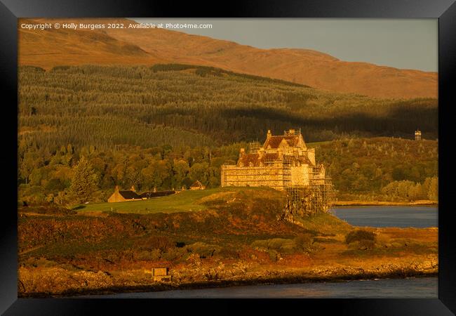 Duart Castle on the Isle of Mull  Framed Print by Holly Burgess