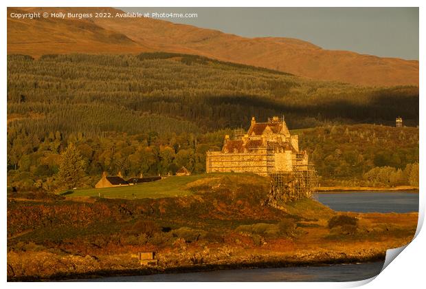 Duart Castle on the Isle of Mull  Print by Holly Burgess