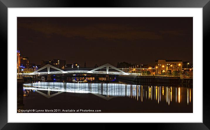 The Squiggly Bridge Framed Mounted Print by Lynne Morris (Lswpp)