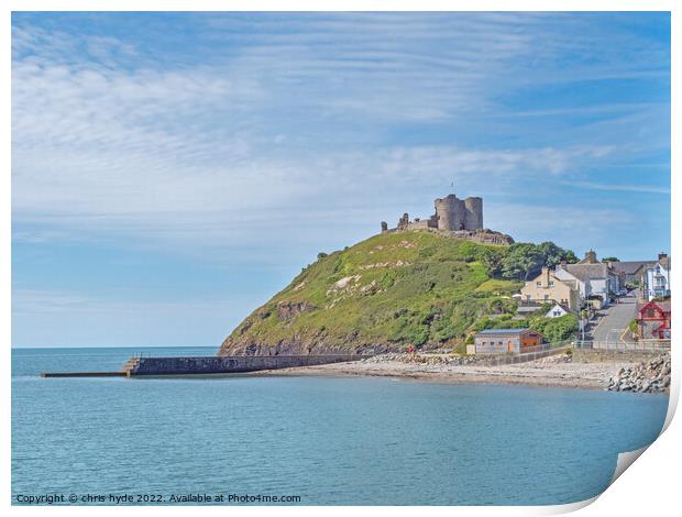 Criccieth Castle Print by chris hyde