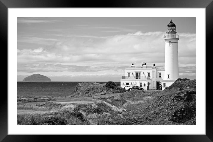 Turnberry lighthouse South Ayrshire, Scotland (bla Framed Mounted Print by Allan Durward Photography