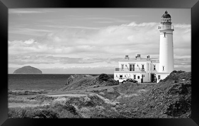 Turnberry lighthouse South Ayrshire, Scotland (bla Framed Print by Allan Durward Photography