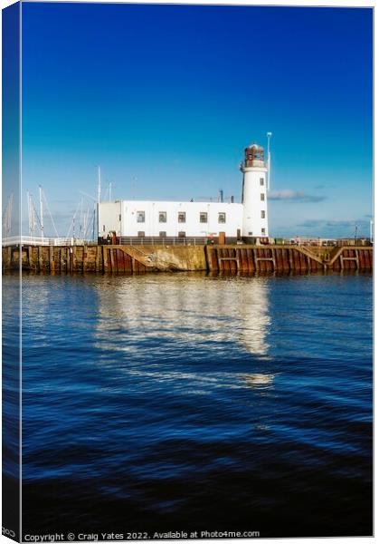 Scarborough Lighthouse Canvas Print by Craig Yates
