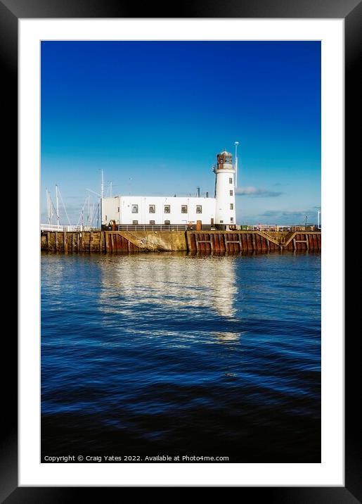 Scarborough Lighthouse Framed Mounted Print by Craig Yates