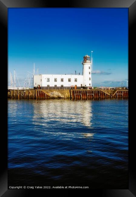 Scarborough Lighthouse Framed Print by Craig Yates