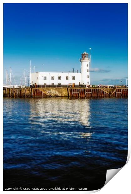 Scarborough Lighthouse Print by Craig Yates