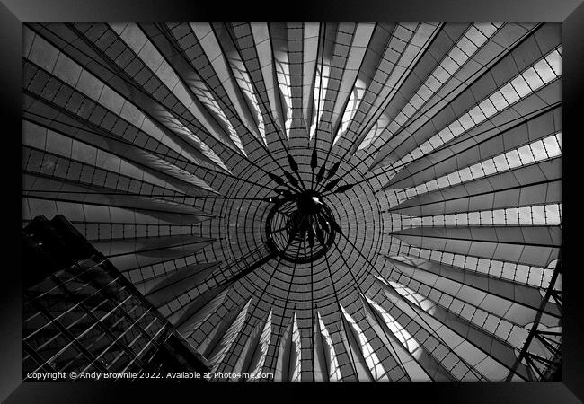 Sony Center Rooftop Berlin Framed Print by Andy Brownlie