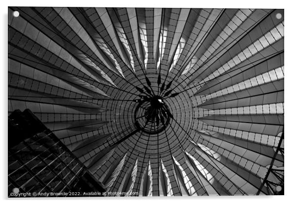 Sony Center Rooftop Berlin Acrylic by Andy Brownlie
