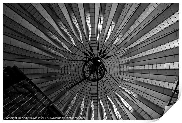 Sony Center Rooftop Berlin Print by Andy Brownlie