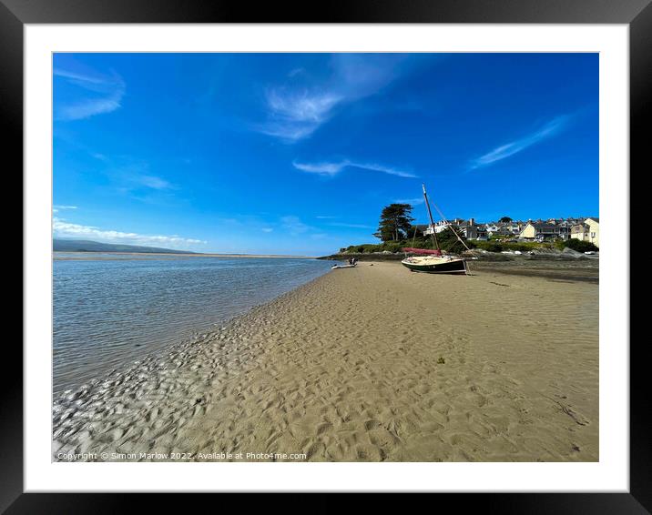 Borth Y Gest in North Wales Framed Mounted Print by Simon Marlow