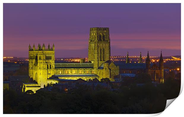 Durham Cathedral at Night Print by Kevin Tate