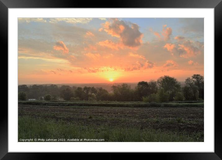First Rays of Light Framed Mounted Print by Philip Lehman