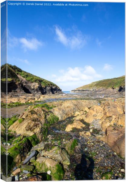 Hidden Gem of the Cornish Coast Canvas Print by Derek Daniel