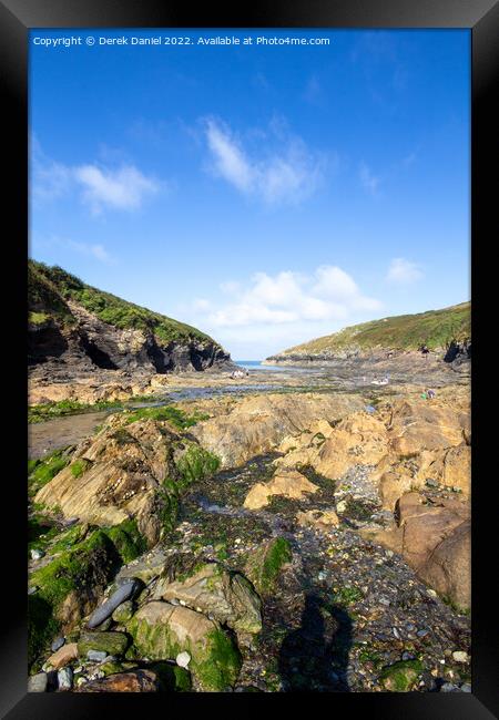 Hidden Gem of the Cornish Coast Framed Print by Derek Daniel