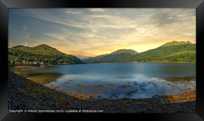 Majestic Sunset over Arrochar Loch Long Framed Print by RJW Images