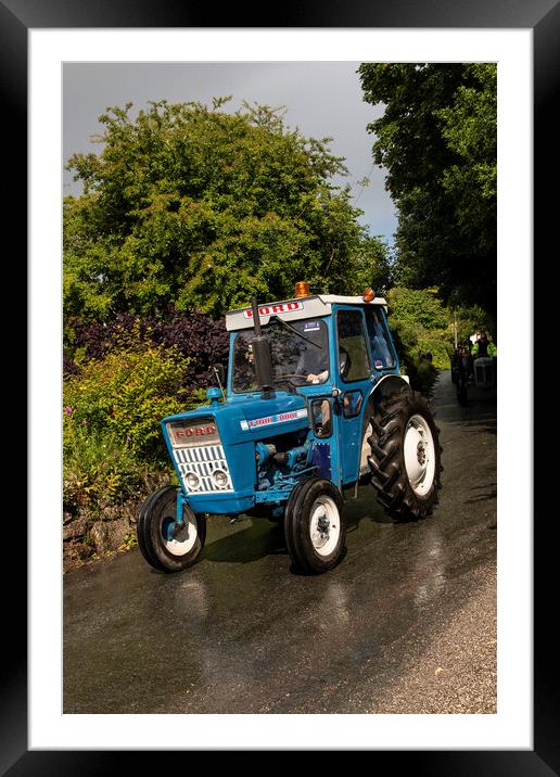 Ford 3000 Tractor   Framed Mounted Print by kathy white