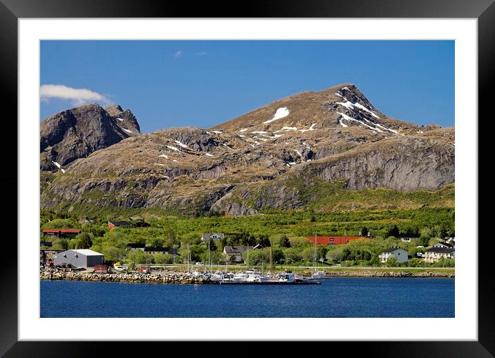 Leknes Landscape, Lofoten Islands, Norway Framed Mounted Print by Martyn Arnold