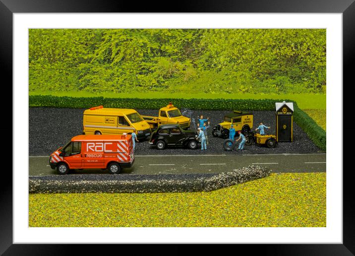 The Stranded Classic Ford Framed Mounted Print by Steve Purnell