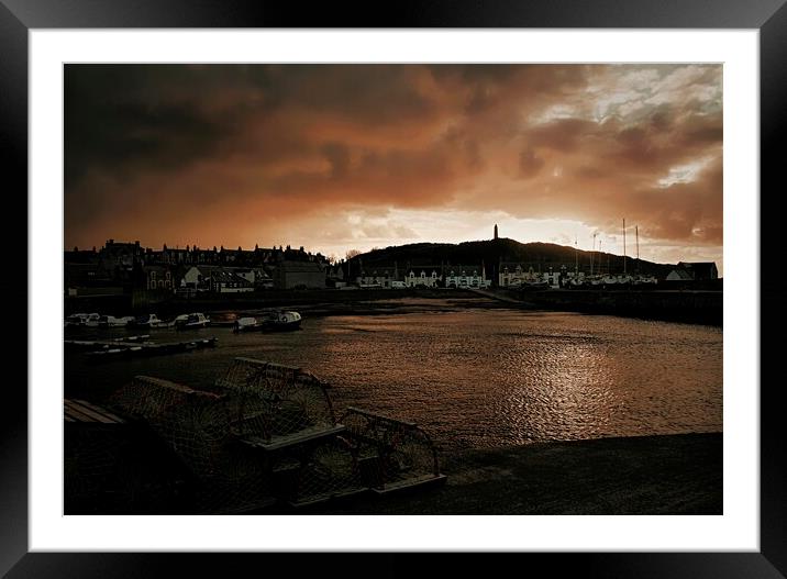 Approaching Storm Findochty Framed Mounted Print by David Mccandlish