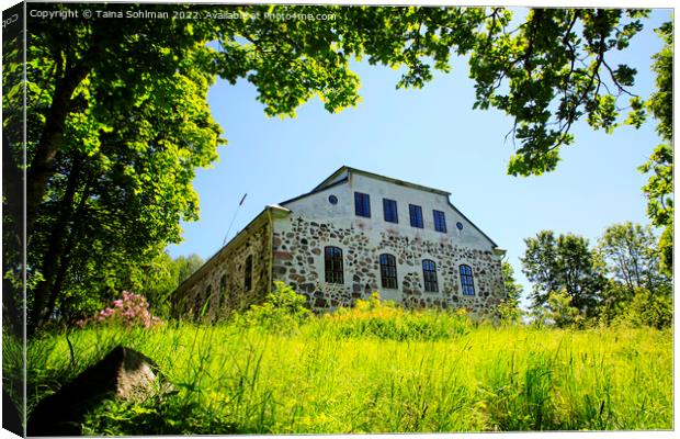 Medieval Sjundby Castle, Siuntio Finland Canvas Print by Taina Sohlman