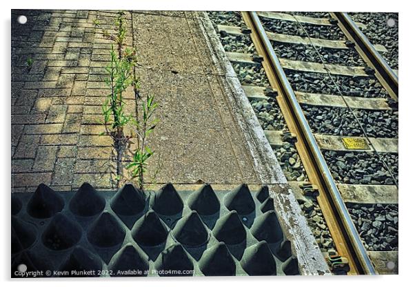 Railway Lines Acrylic by Kevin Plunkett