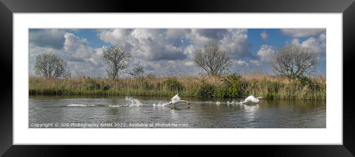 Heavy Takeoff Two  Framed Mounted Print by GJS Photography Artist