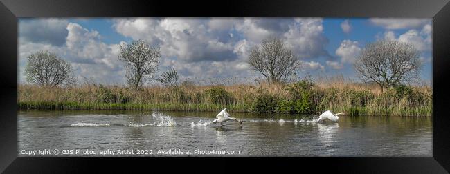 Heavy Takeoff Two  Framed Print by GJS Photography Artist