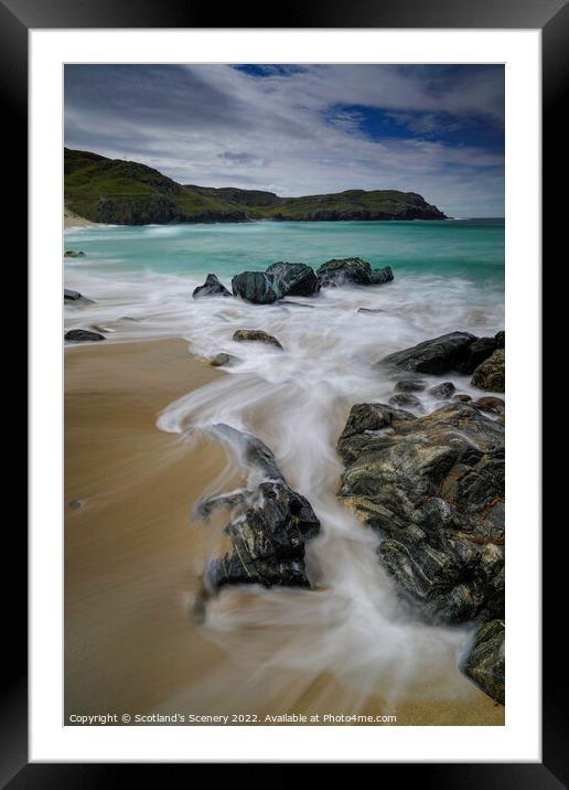 Outer Hebrides Beach  Framed Mounted Print by Scotland's Scenery