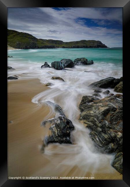 Outer Hebrides Beach  Framed Print by Scotland's Scenery