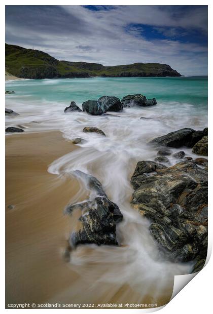 Outer Hebrides Beach  Print by Scotland's Scenery