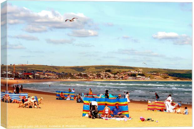 Swanage, Dorset. Canvas Print by john hill