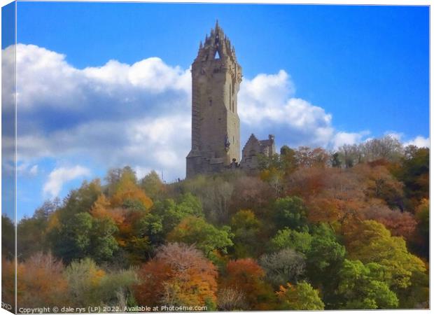 wallace monument stirling Canvas Print by dale rys (LP)