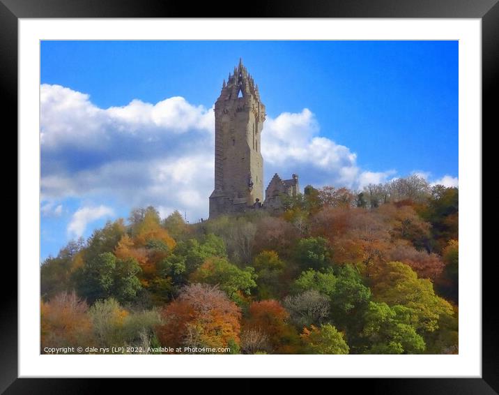 wallace monument stirling Framed Mounted Print by dale rys (LP)
