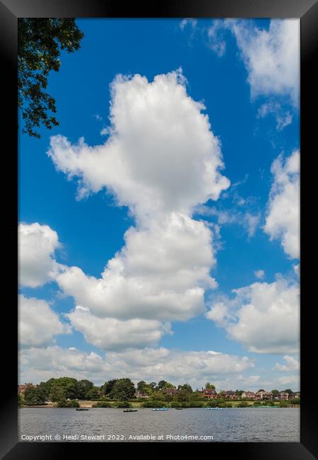 Petersfield Lake Hampshire Framed Print by Heidi Stewart