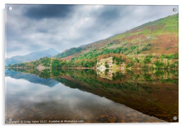 Llyn Gwynant  Snowdonia Wales Acrylic by Craig Yates