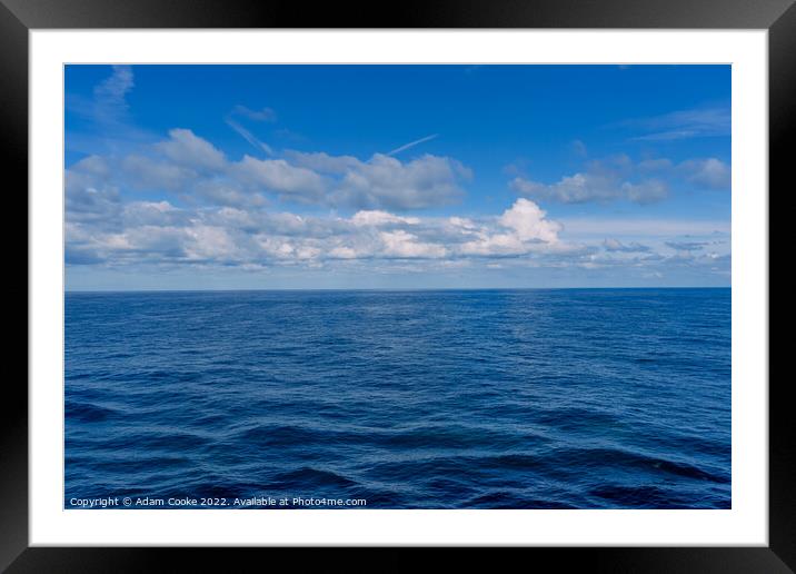 Sea and Sky | North Sea Framed Mounted Print by Adam Cooke