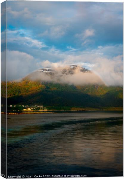 Mountain | Alesund | Norway Canvas Print by Adam Cooke