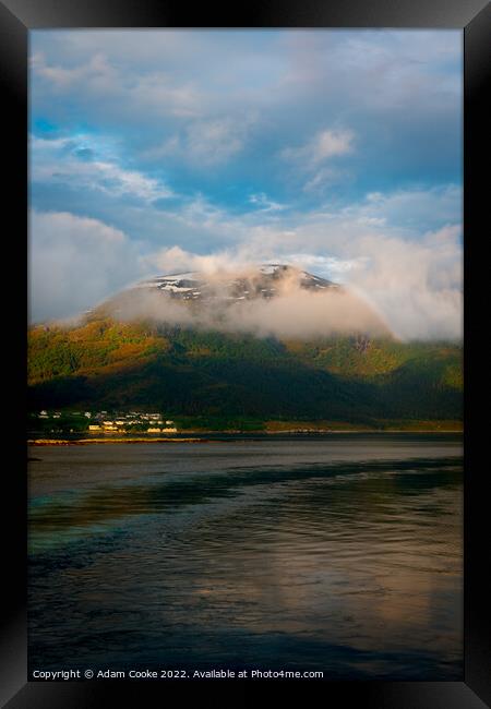 Mountain | Alesund | Norway Framed Print by Adam Cooke
